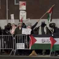 Anti-Zionist protesters were filmed chanting in support of Hamas, according to a video posted by Luke Tress on his X account.