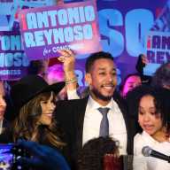 Brooklyn Borough President Antonio Reynoso at a campaign event earlier in January. Photo courtesy of Reynoso campaign.