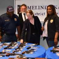 DA Katz and AG James hosted a gun buyback program in 2021 at St. Mary Magdalene Roman Catholic Church in Springfield Gardens that took nearly 80 firearms off the streets of southeast Queens.