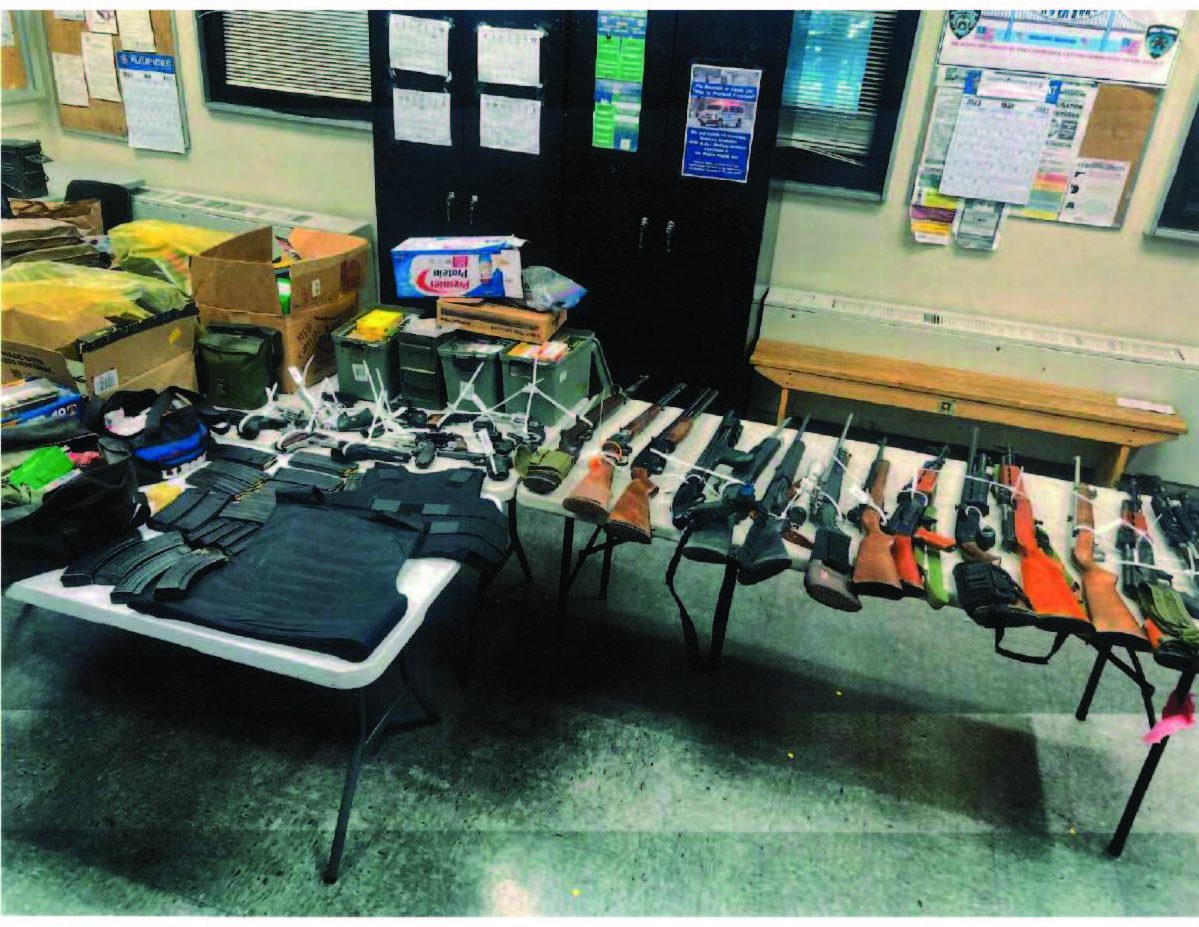 The large cache of illegal and unlicensed firearms were discovered in Foehner's apartment when detectives executed a court-authorized search warrant after the fatal shooting. 