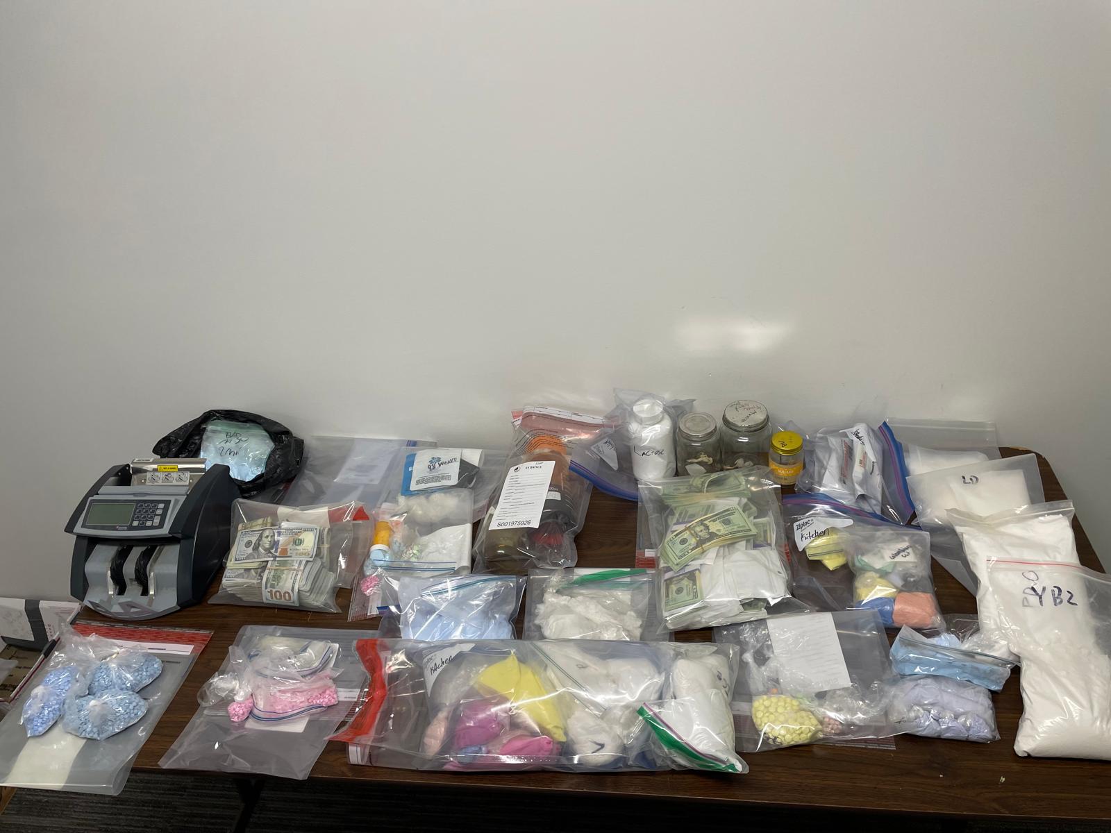 Four kilos of fentanyl was recovered along with methamphetamine, cocaine and oxycodone.