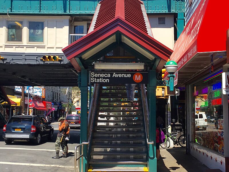 The suspect began arguing with the 16-year-old boy at the entrance to the Seneca Avenue M train station before slashing him in broad daylight on Jan. 19.  