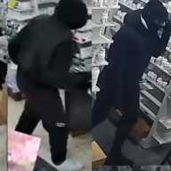 Police from two Queens precincts and one in the Bronx are looking for four burglary suspects who allegedly broke into several drug stores last month.