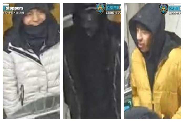 Cops are looking for the suspects who allegedly stabbed a 14-year-old boy on Main Street in Flushing during an armed robbery.