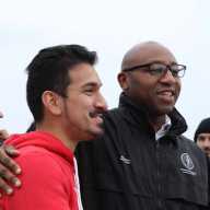 Assembly District 34 candidate with Queens Borough President Donovan Richards. Photo courtesy of Romero campaign.