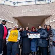 Southeast Queens community leaders celebrate the improvements at the Laurelton LIRR station thanks to a $15 million upgrade project.