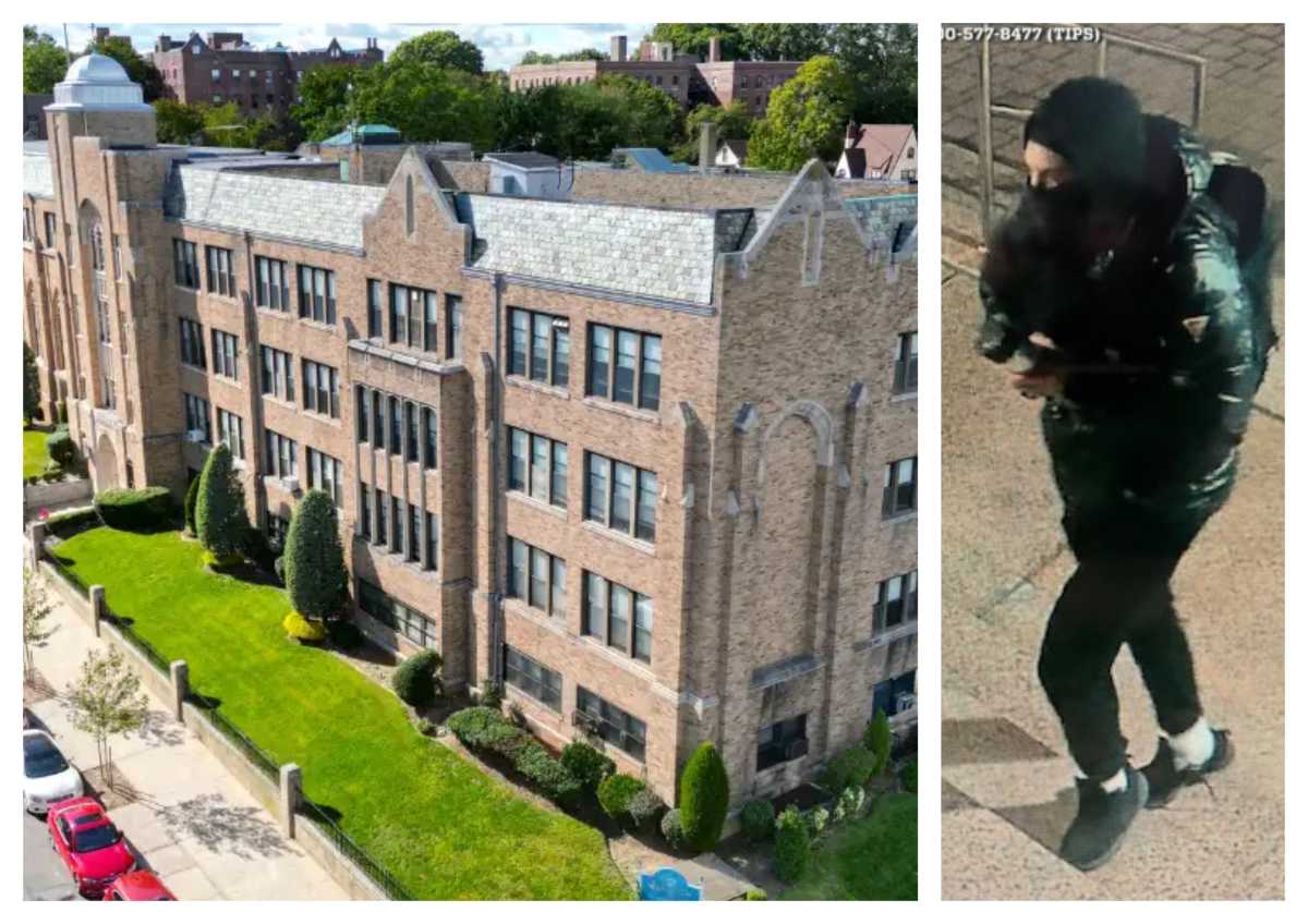 Graffiti vandal sought for allegedly stabbing man who caught him in the act at Mary Louis Academy in Jamaica Estates: NYPD