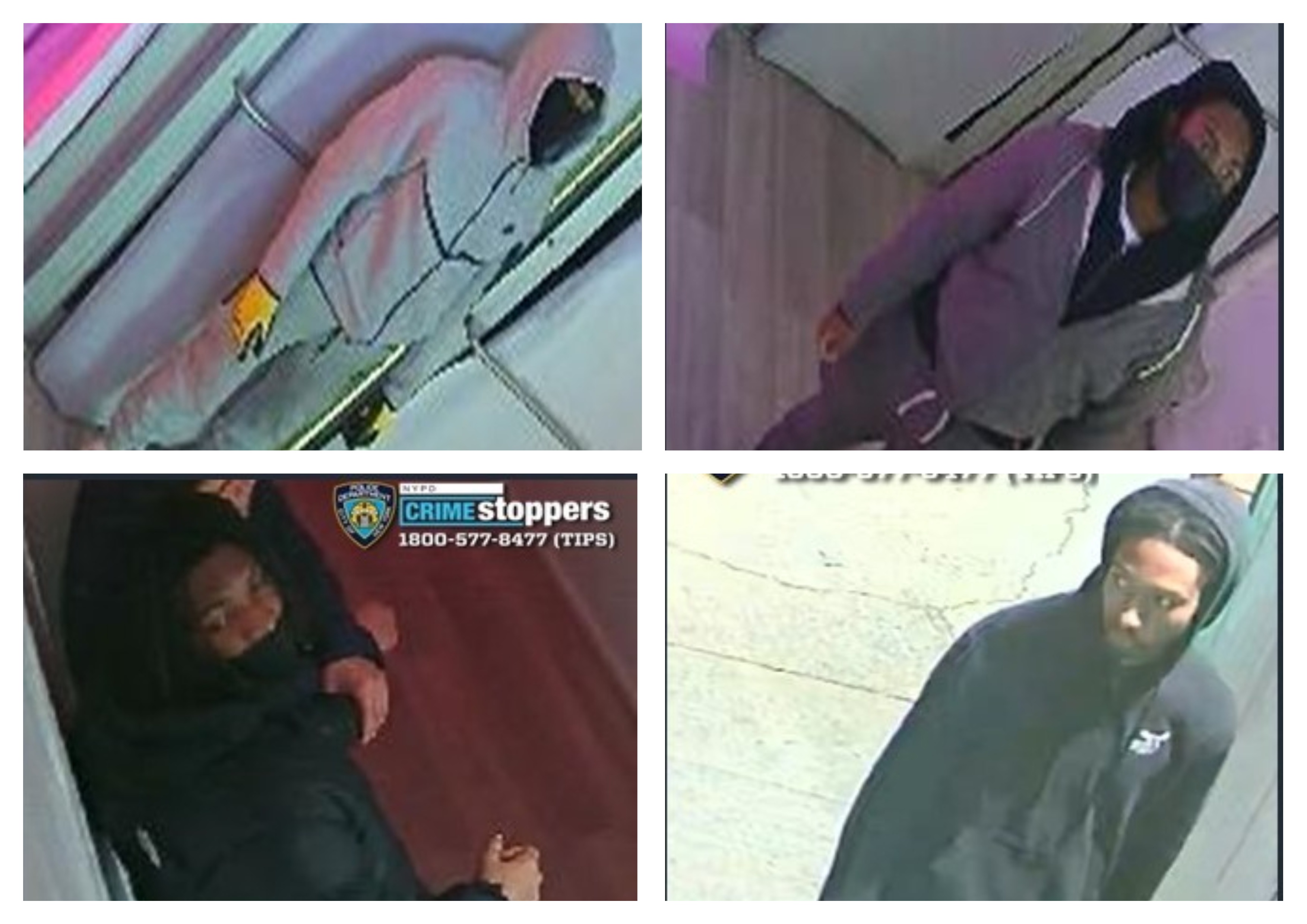 Cops are looking for the four suspects who allegedly punched a 56-year-old woman working in a Queens Village spa during the early morning of Jan 11.