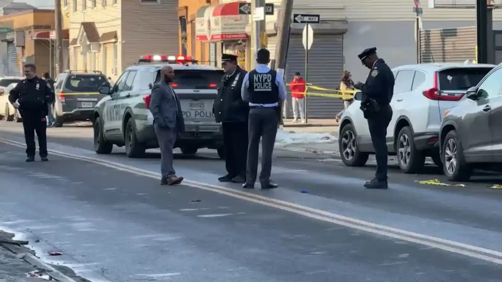 A Brooklyn man and three teens were arrested in connection to the shooting of an innocent bystander in Ridgewood on Feb. 17. The 23-year-old victim was waiting for her tattoo appointment when she was shot three times.