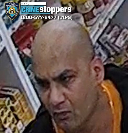 Cops are looking for the brute who they say shoved a 93-year-old woman out of his way, causing her to fall and strike her head on the sidewalk.