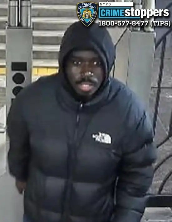 Cambria Heights resident Dominic Kanin was captured on video exiting the Court Square 7 train station in Long Island City on Jan. 17, where he allegedly stole a car with an elderly blind man inside.