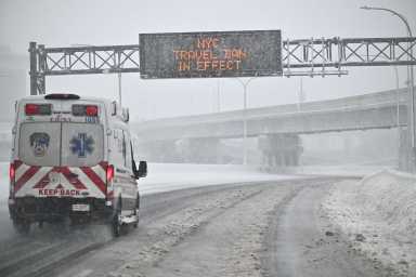 EMS and firefighters raced to a home in Elmhurst after the blizzard on Feb. 23 to rescue a girl who was impaled on a fence.