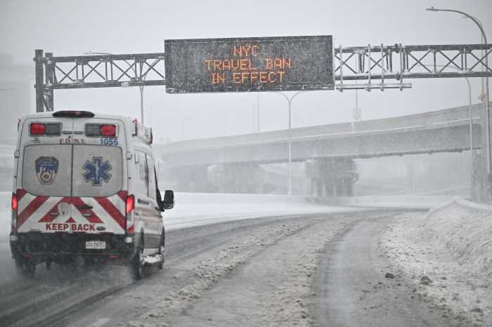 EMS and firefighters raced to a home in Elmhurst after the blizzard on Feb. 23 to rescue a girl who was impaled on a fence.