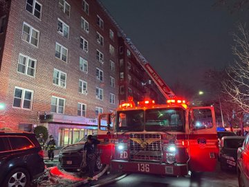Firefighters found an 83-year-old man inside his 6th floor apartment after battling a fast-moving fire at 41-50 78th St. on Feb. 15.