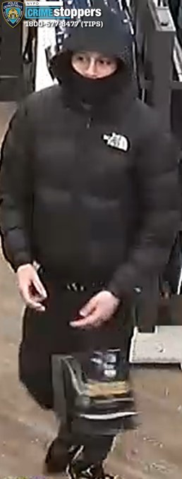 One of the robbery suspects. 