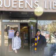 Council Member Joann Ariola and QPL President and CEO Dennis M. Walcott welcomed Rockaway residents back to their Seaside Library branch.
