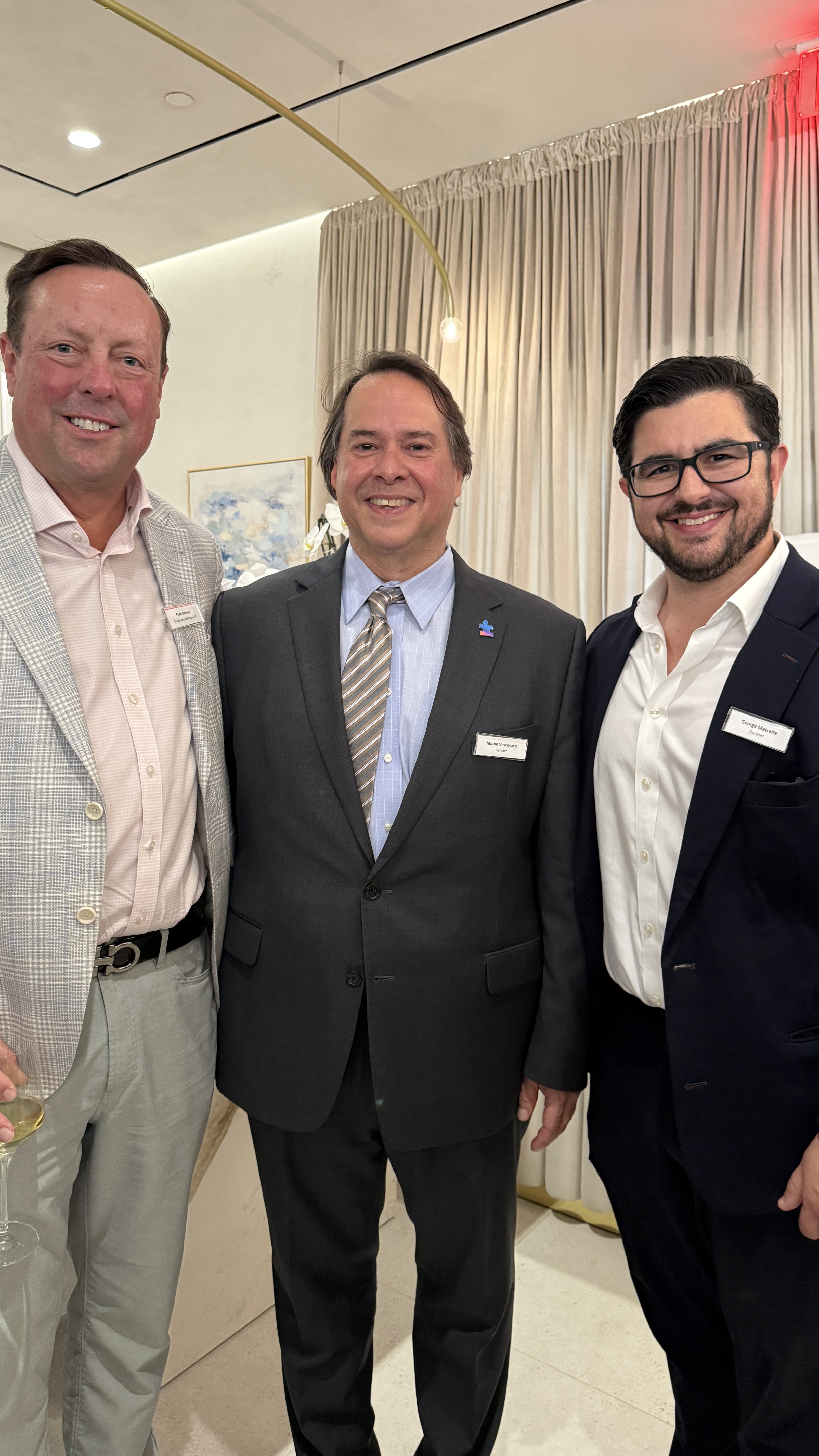 Chris Palmer (Cullen and Dykman LLP), Milton Vescovacci (Gunster) & George Metcalfe (Gunster)