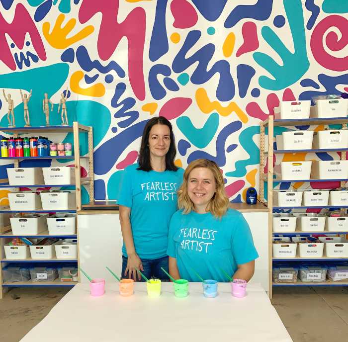 Astoria resident Ashley Cavadas and her longtime friend and business partner Hannah Lokken, founders of Art Strong NYC in Long Island City