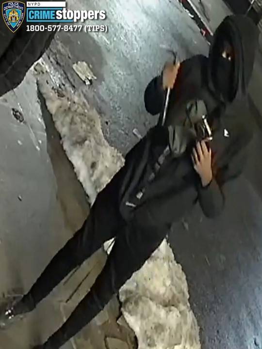 Cops are looking for the four suspects who broke into four commercial businesses at the same shopping center on Maurice Avenue in Maspeth.