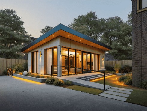 Renderings for one of 11 pre-approved ADU designs in the city's new online resource. Photo via the Department of Housing Preservation & Development.