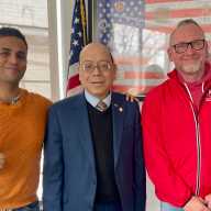 Council Member Phil Wong poses with ACE officials. Photo via office of Council Member Phil Wong.