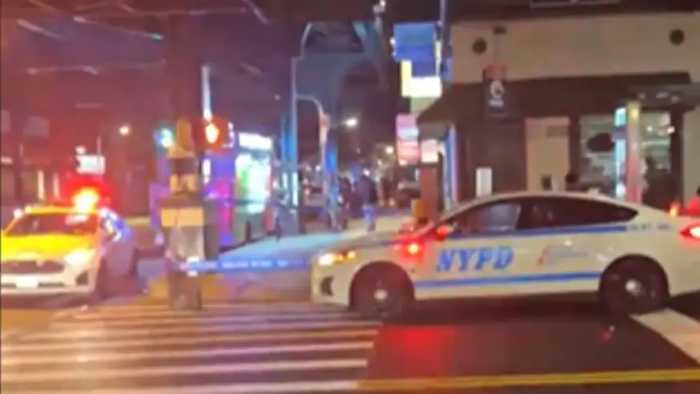 A Maspeth man was sentenced to 15 years to life in prison for stabbing a fellow bar patron to death at this Woodside bus stop on Roosevelt Avenue and 69th Street in September 2022.