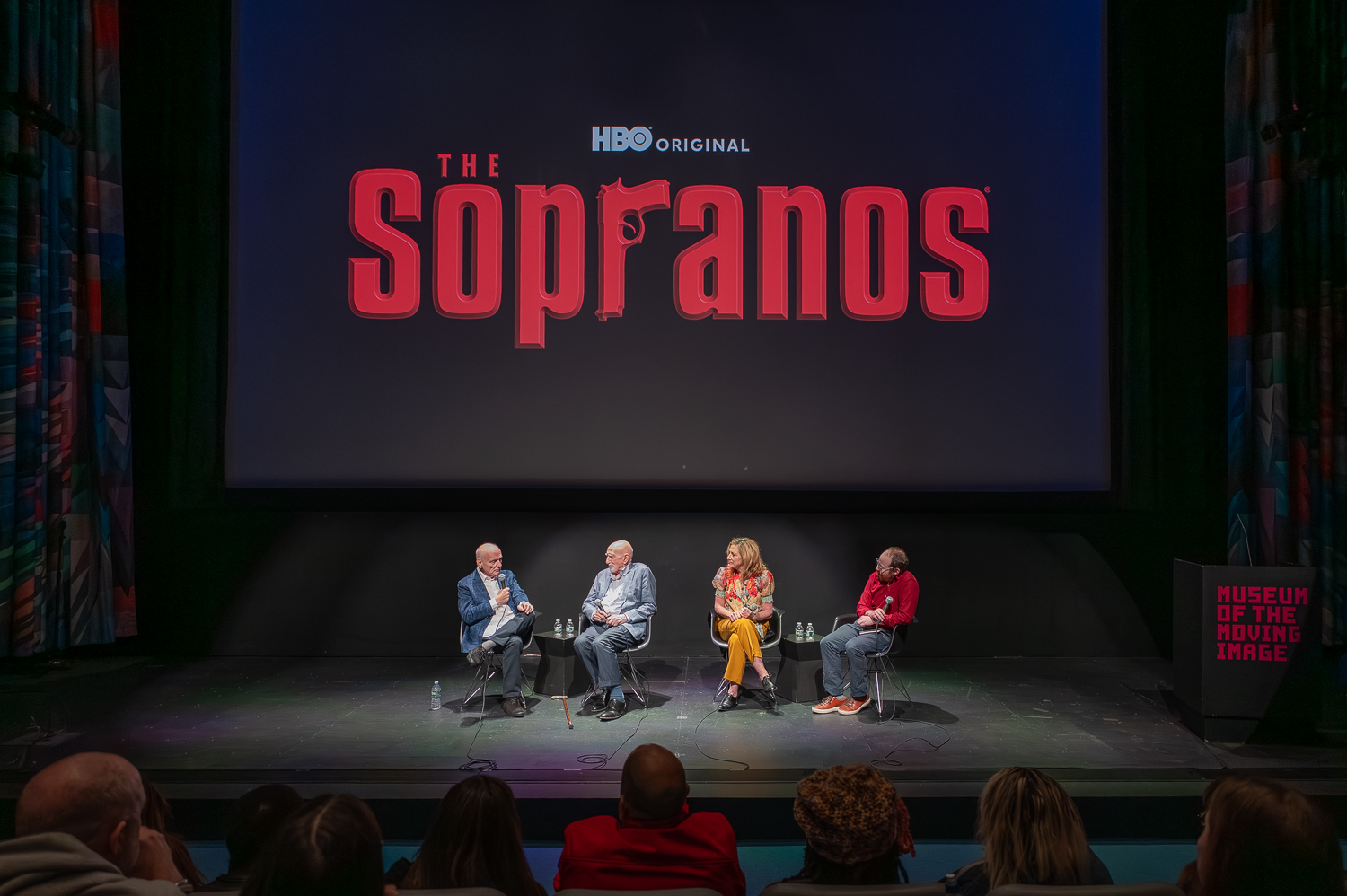 David Chase, Edie Falco and Dominic Chianese participated in a panel at the Museum of the Moving Image in Astoria on Feb. 27.