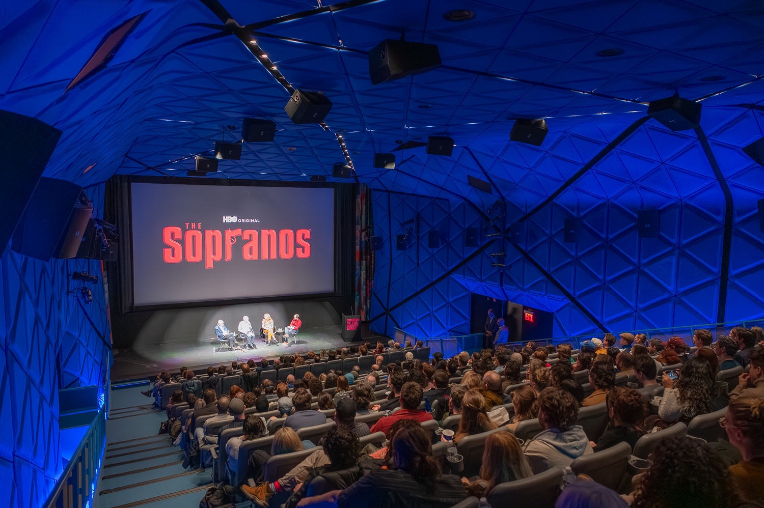 David Chase, Edie Falco and Dominic Chianese participated in a panel at the Museum of the Moving Image in Astoria on Feb. 27. 