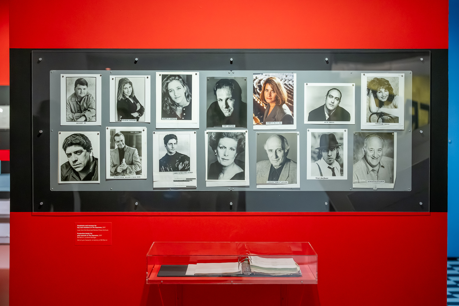 “Stories and Set Designs for The Sopranos,” opened Feb 14 and runs through May 31 in the museum’s Amphitheater Gallery. 